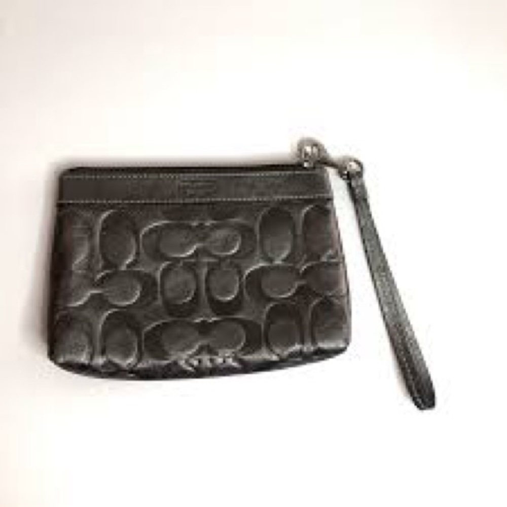 Coach Metallic Brown Wristlet
